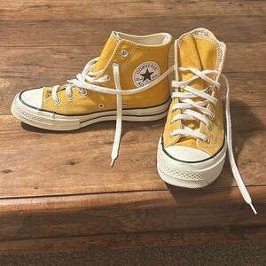 Converse Yellow High-Top Sneakers